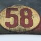 Old Brussels tram nameplate sign