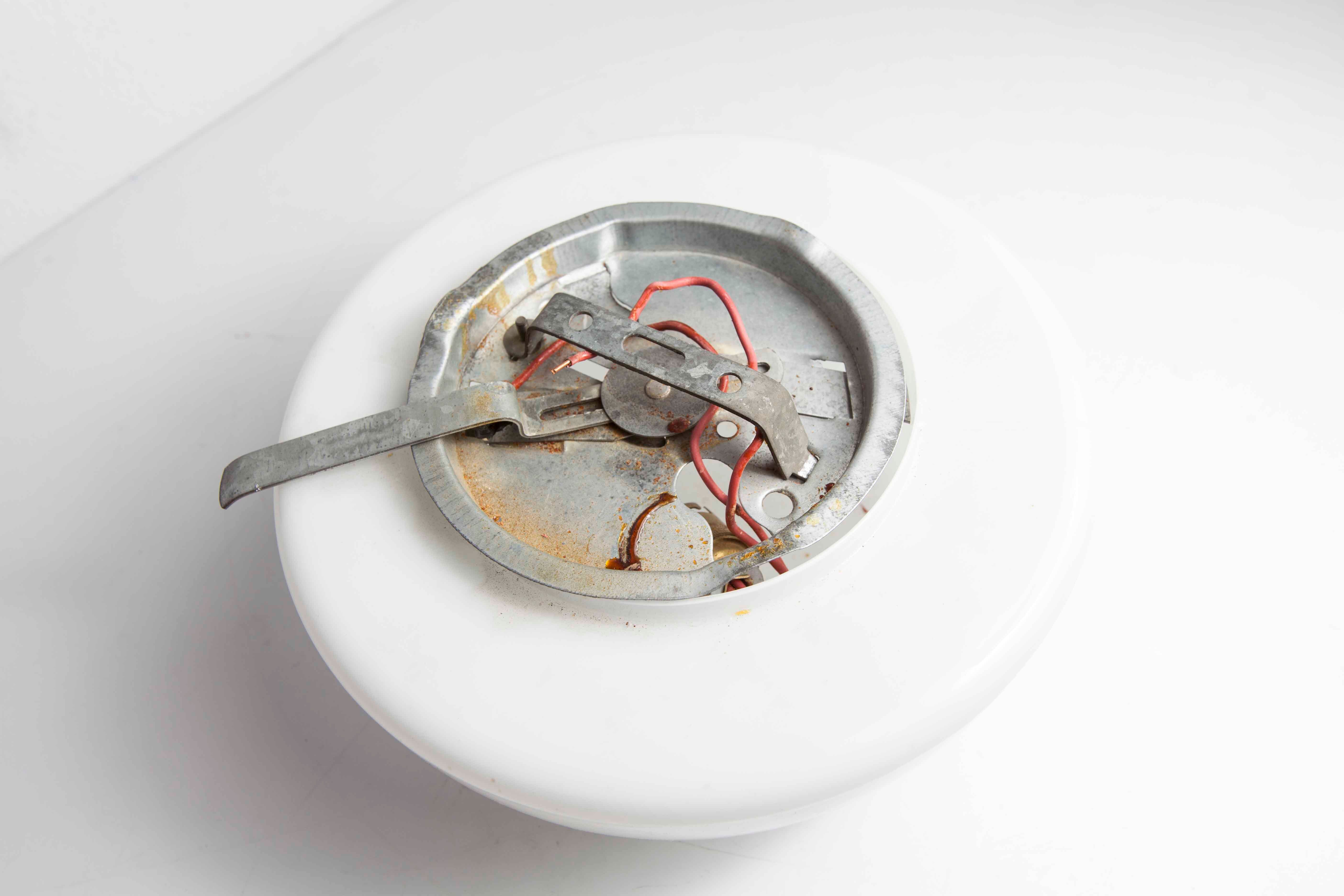 1960 Round white opaline