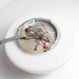 1960 Round white opaline