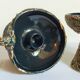 Paire de bougeoirs en céramique de la Vanoise écume miel vintages