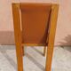 Chaises cuir et orme années 70