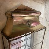 Brass and glass display case