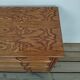 Vintage bamboo and raffia chest of drawers
