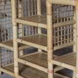 Spectacular vintage bamboo shelf