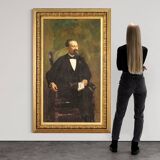 Italian painting signed Agazzi and dated 1908