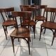 Suite of 6 baumann vintage bistrot chairs 1960s