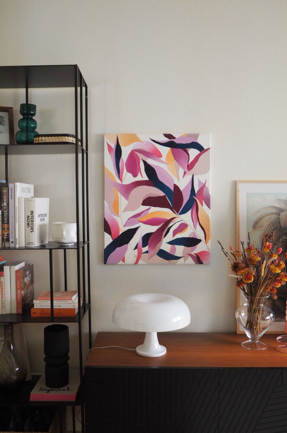 Purple jungle painting