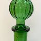 Carafe italienne Empoli en verre vert émeraude - Années 60