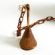 1960s cone pendant lamp in copper by th. valentiner copenhagen denmark