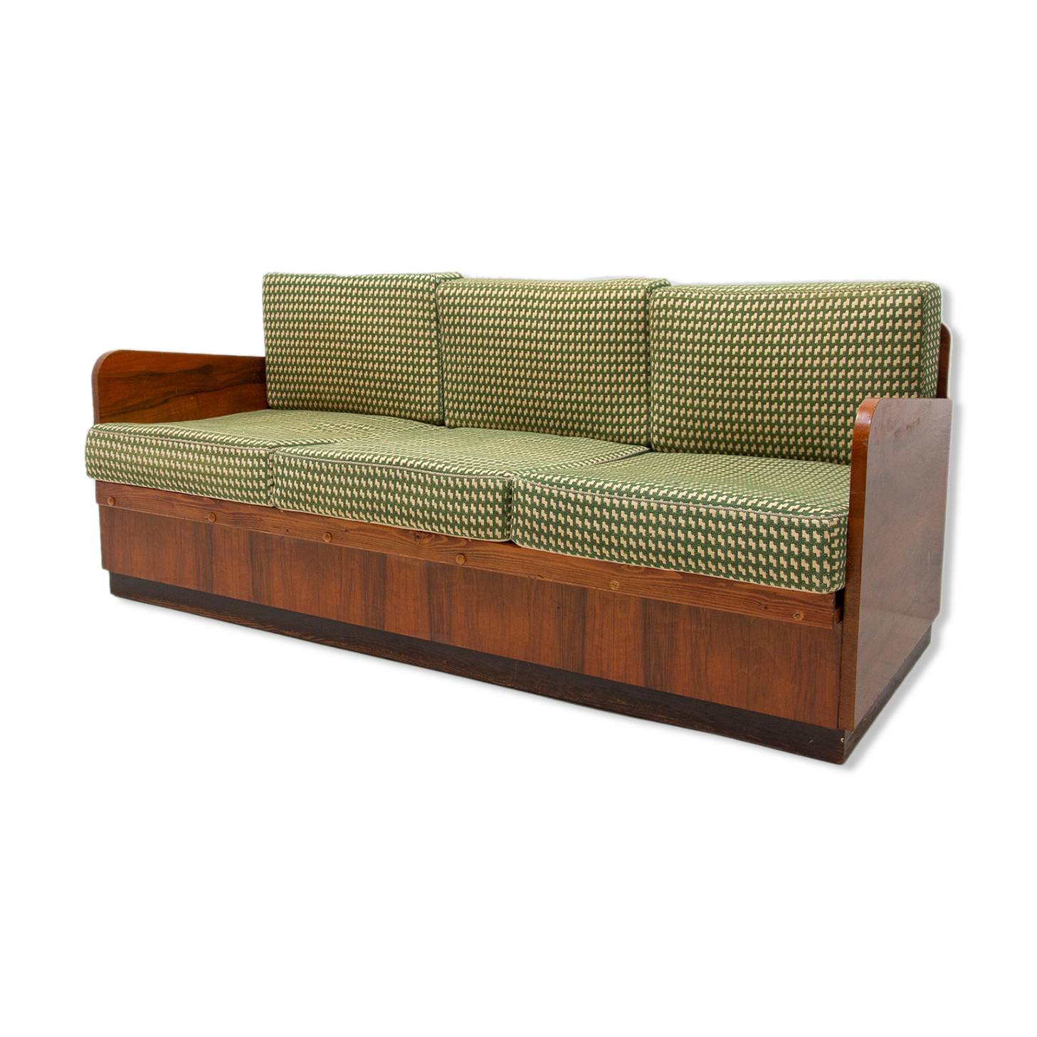 mid century folding sofabed by jindřich halabala for up závody, 1950´s