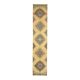1970s Vintage Turkish Hand-Knotted Wool Cotton Yellow Runner Rug  74x383