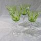 2 wine glasses 16cl crystal saint Louis unsigned Camargue Vert Chartreuse
