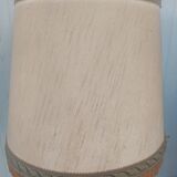 Gilded metal tripod floor lamp