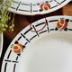 Lot de 9 assiettes plates anciennes Ste Amandinoise St Amand made in France