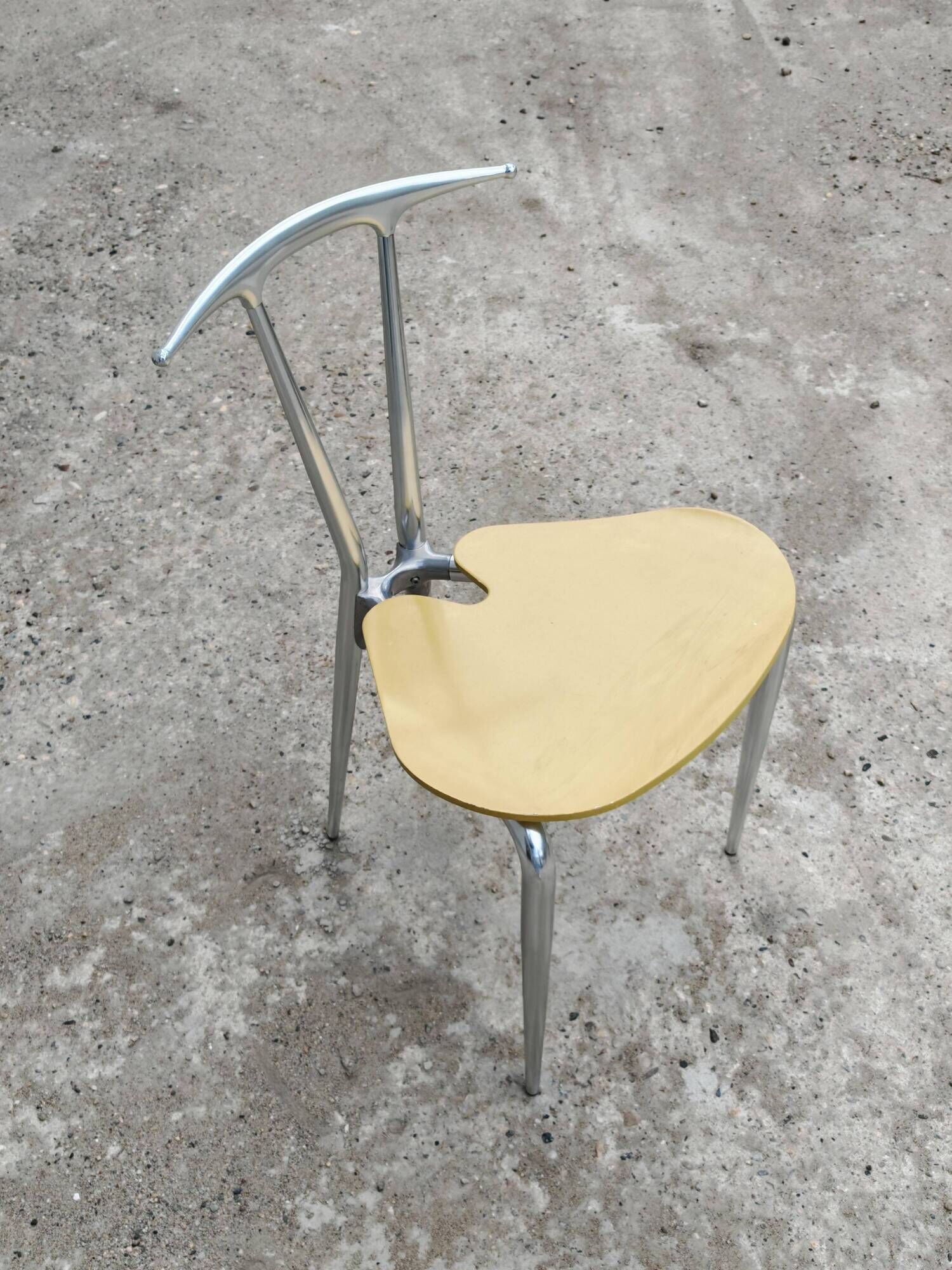 Postmodern pair of "Hole" accent chairs by Carlo Bartoli for Ycami 1993.