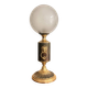 Ancien Lampe Style Neo classique Empire Lion Balthazar Globe Verre
