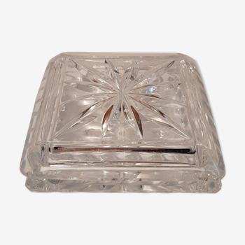 Crystal art deco jewelry box