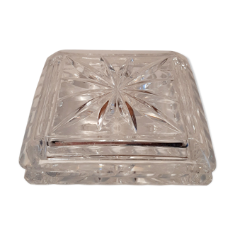 Crystal art deco jewelry box