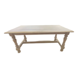 Table basse en chêne décapée