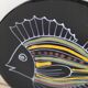 Black faience plate with stylised fish, Ty Breiz spirit from the 1960s.