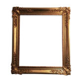 Cadre doré Louis XV grand format feuillure : 66 x 55 cm