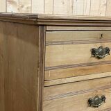 19th century English chest of drawers in fir and mahogany