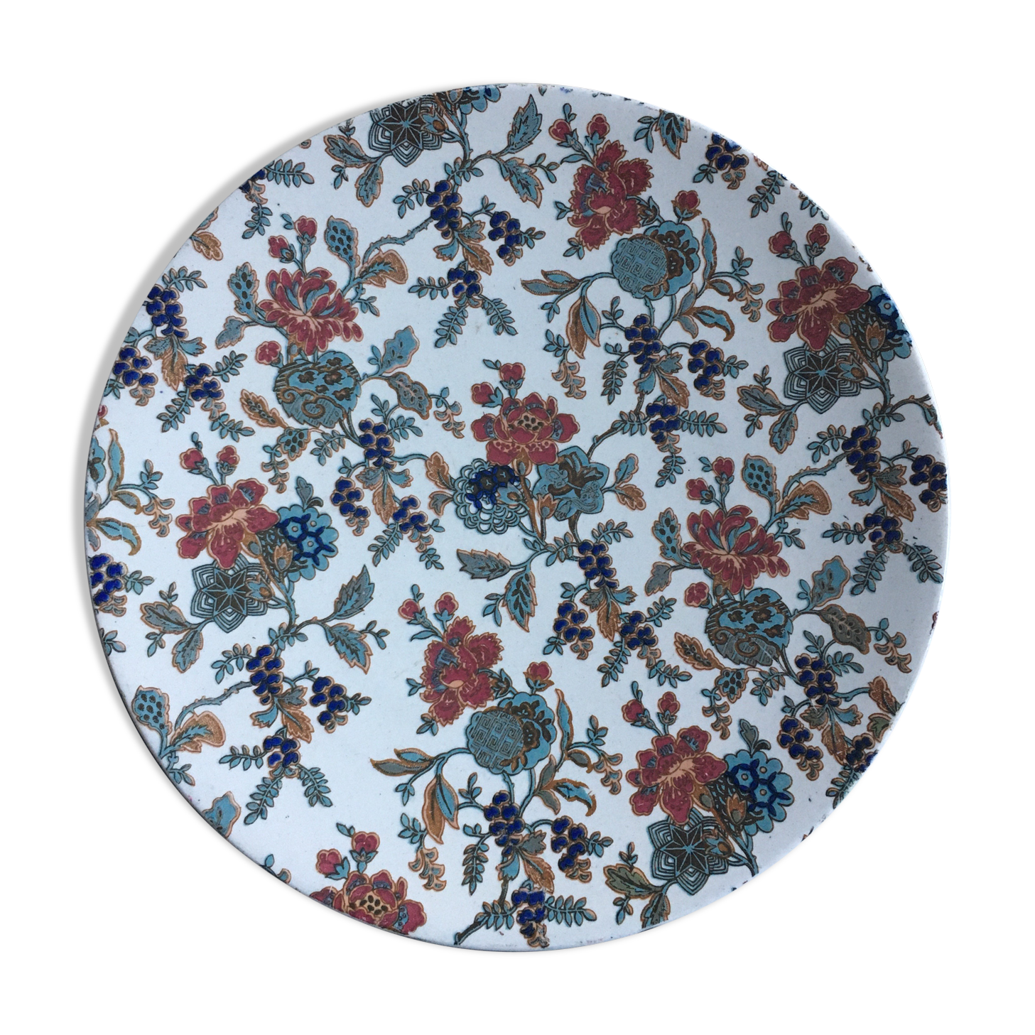 Assiette de Sarreguemines XIXème
