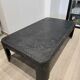 Industrial coffee table in riveted metal from around 1920 – black patina – 145 × 80 cm