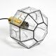 Beautiful rare original 60s  Limburg octagonal glass pendant lamp