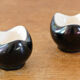 Lot of iridescent earthenware salerons