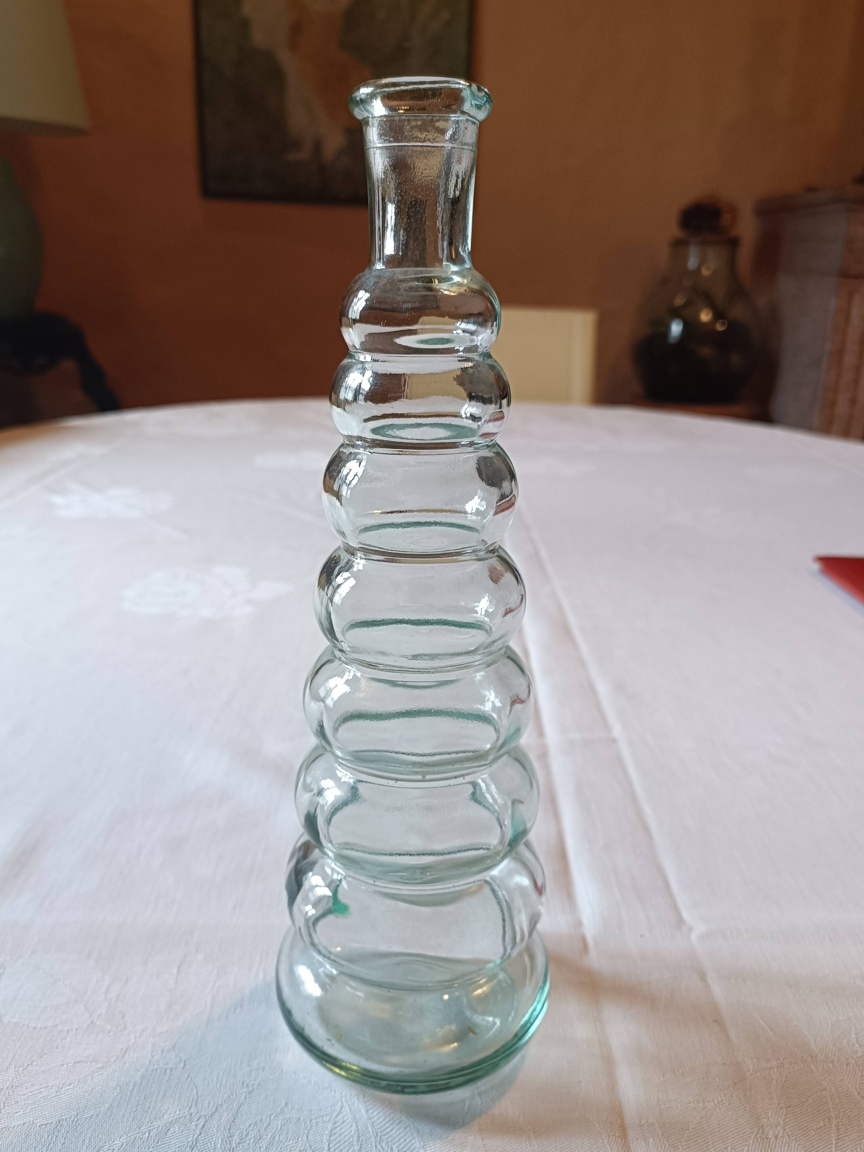 Glass bottle vase