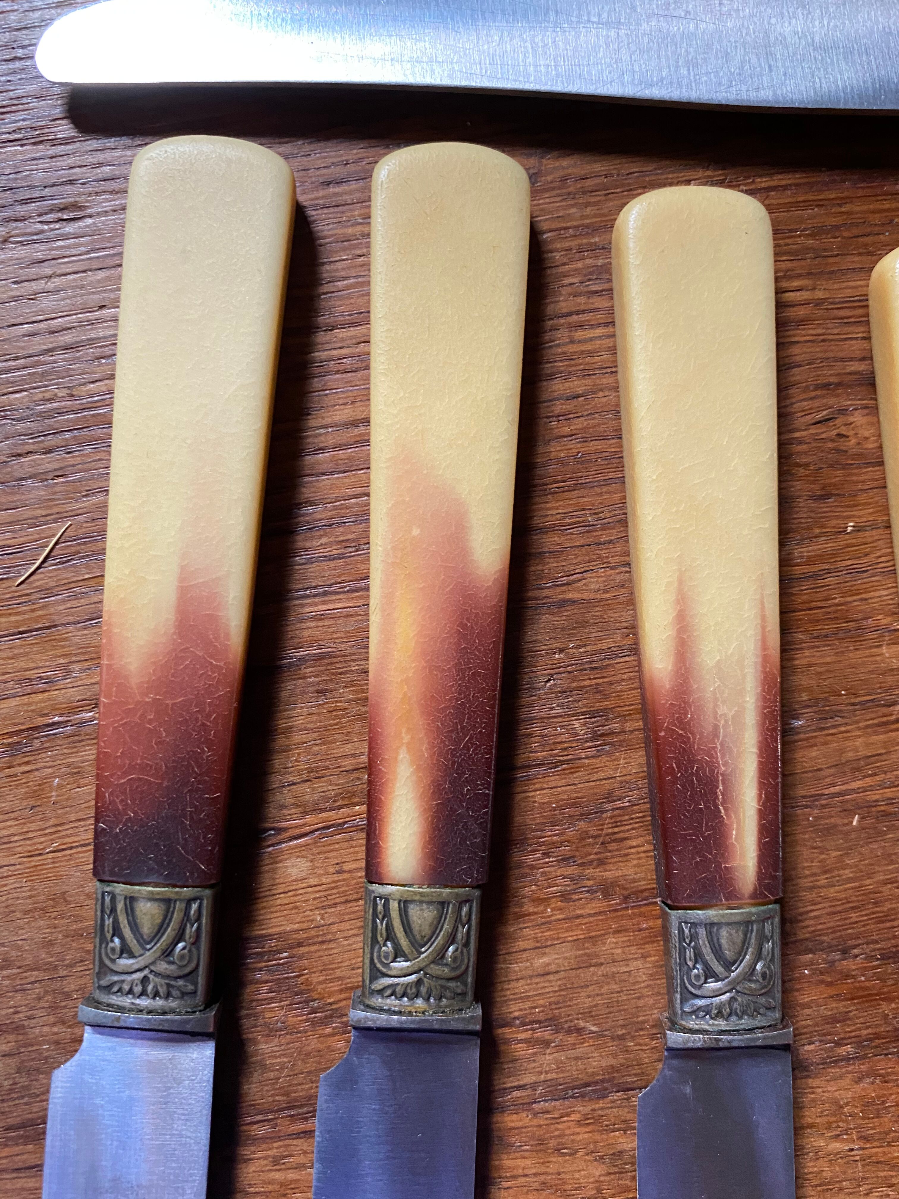 11 Pradel knives art deco style