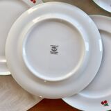 6 vintage porcelain dessert plates – Tables & Couleurs Cherry model