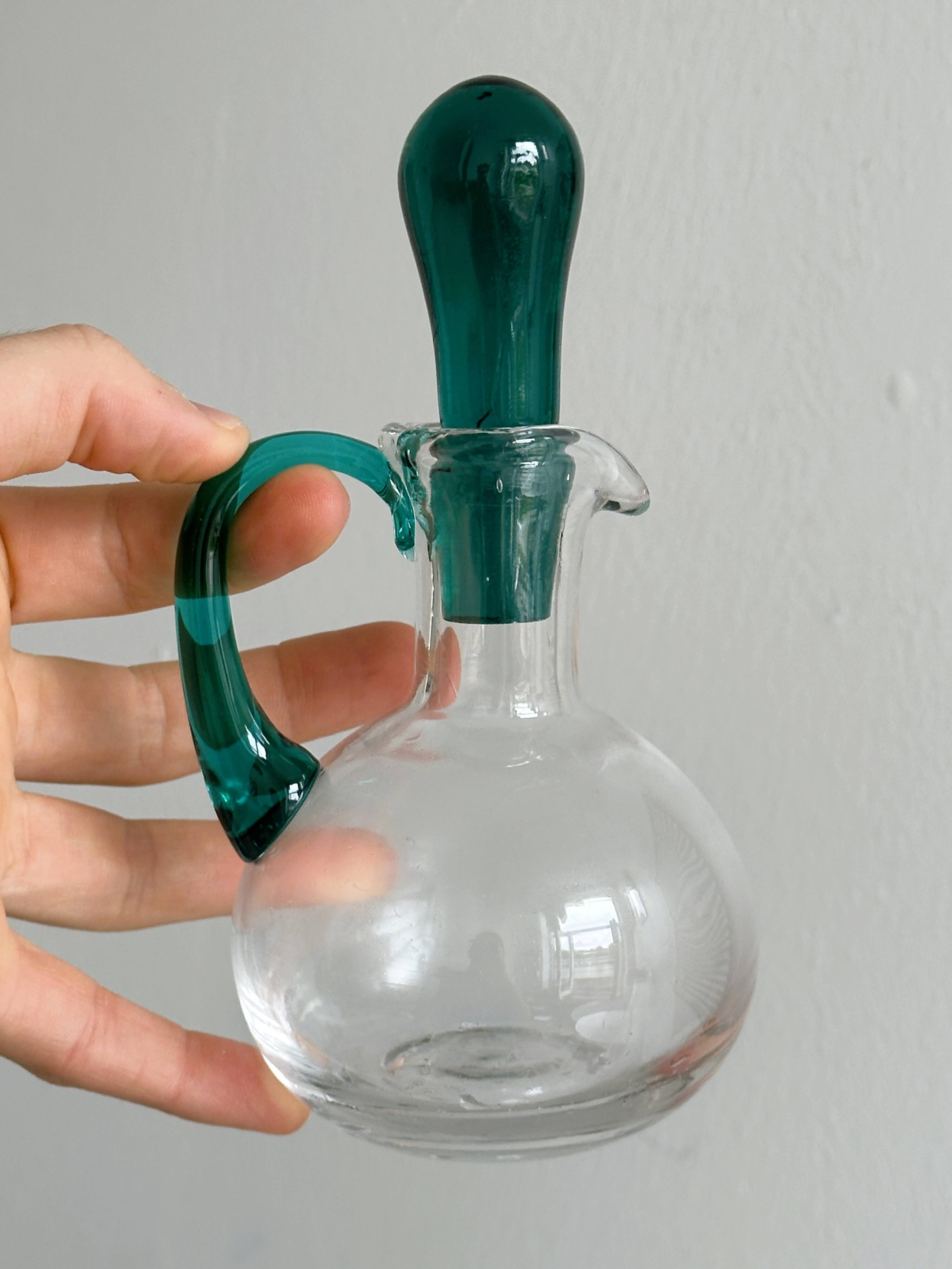 Blown glass oil cruet
