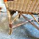 Fauteuil en rotin tressé