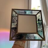 Stained glass mirror