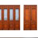 6 solid oak partition doors, 277cm in height (exceptional model)