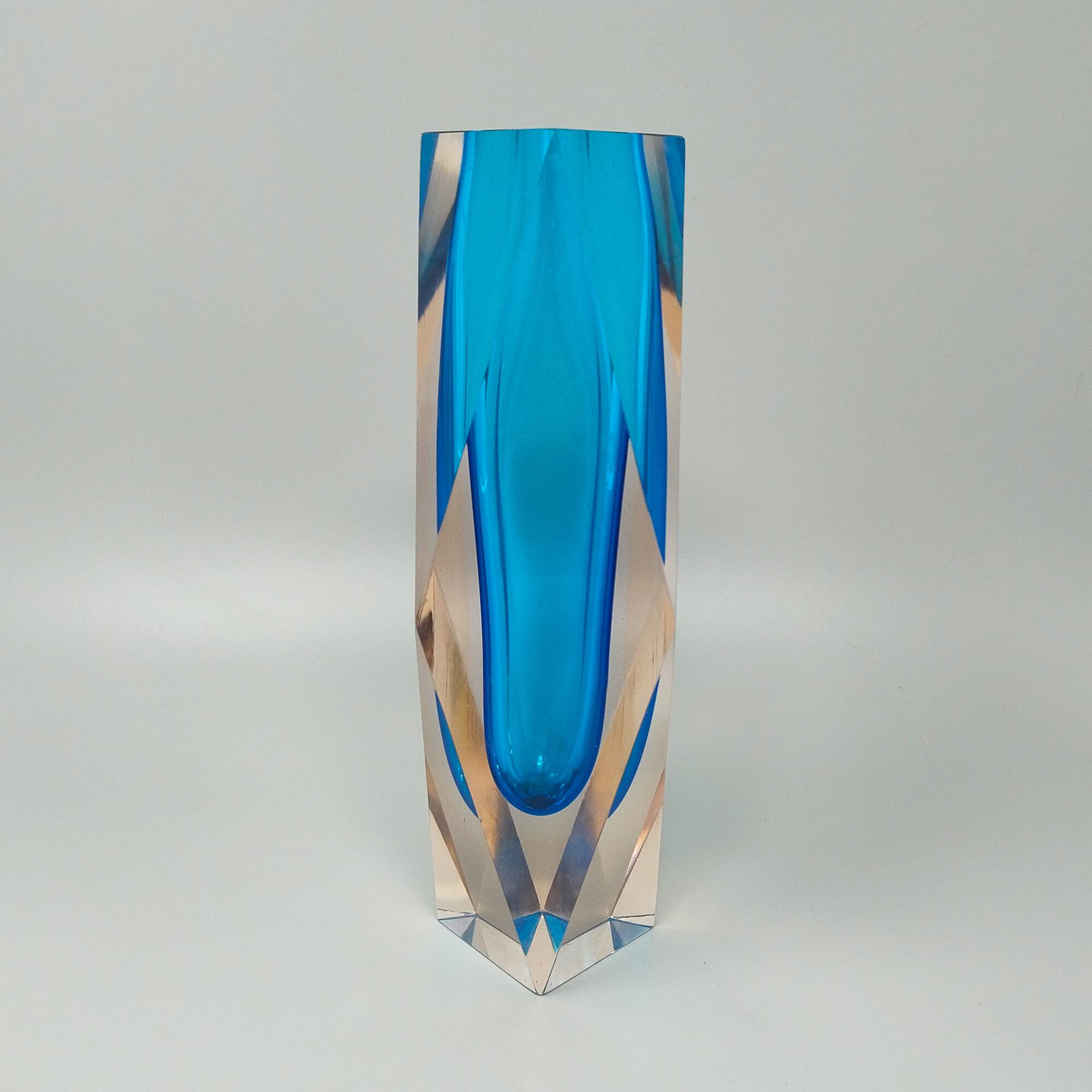1960s large Flavio Poli for Seguso Murano glass vase — mid-century Italian collectible