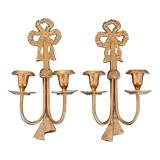 Bronze candle holders