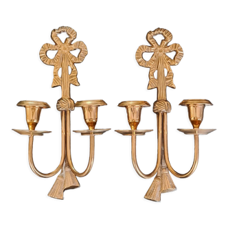 Bronze candle holders