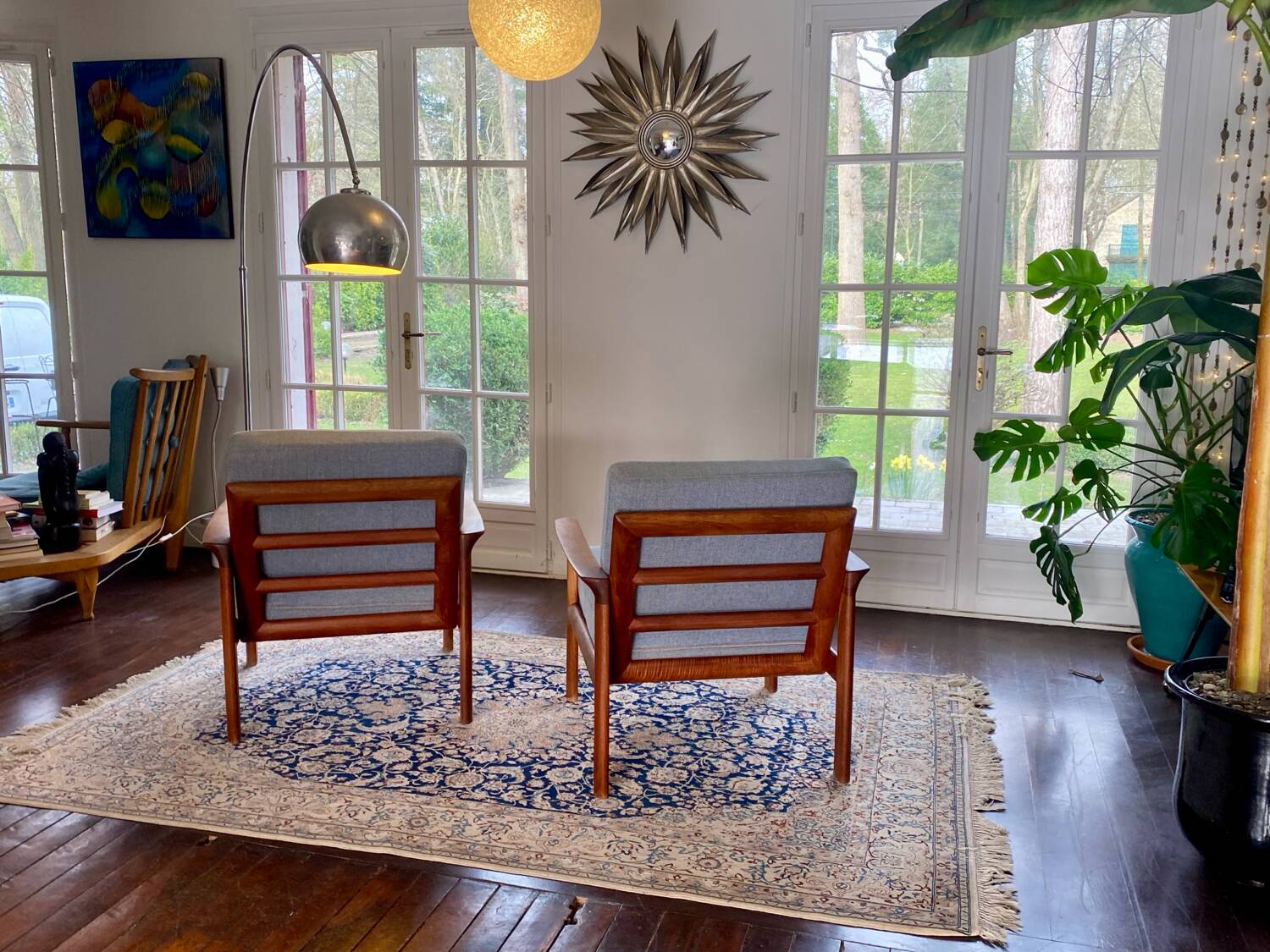 Danish Komdort armchair pair in teak – 1960s