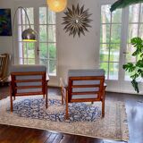 Danish Komdort armchair pair in teak – 1960s