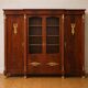 Empire-style library in flame mahogany – Gilded bronzes –
