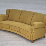 1960s, Danish 3-seater "Banana" sofa by Edmund Jørgensen, original condition.
