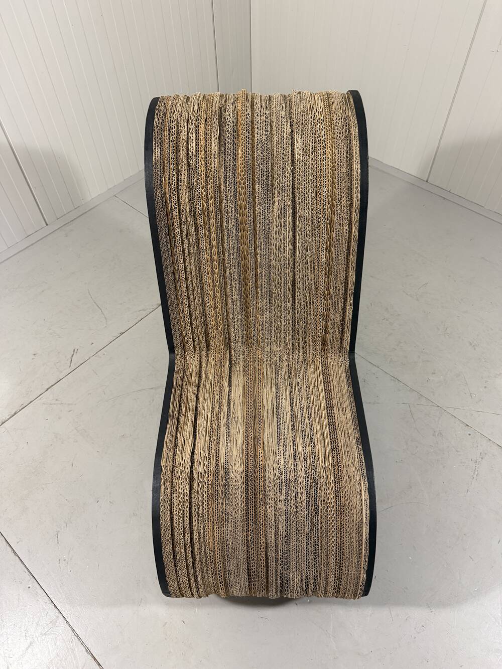 Sculpted cardboard & plywood lounge chair, 1990’s