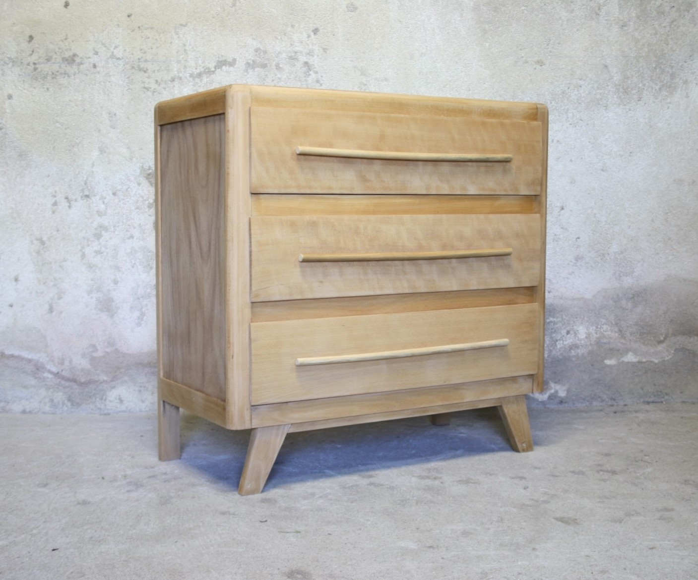 Commode vintage bois brut