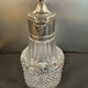 Carafe / decanter jug in moulded glass and silver-plated metal – Silver Pl