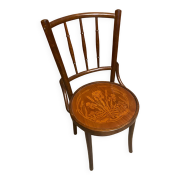 Bistro chair thonet mudson j. & j. kohn bentwood curved wood 1930 ra