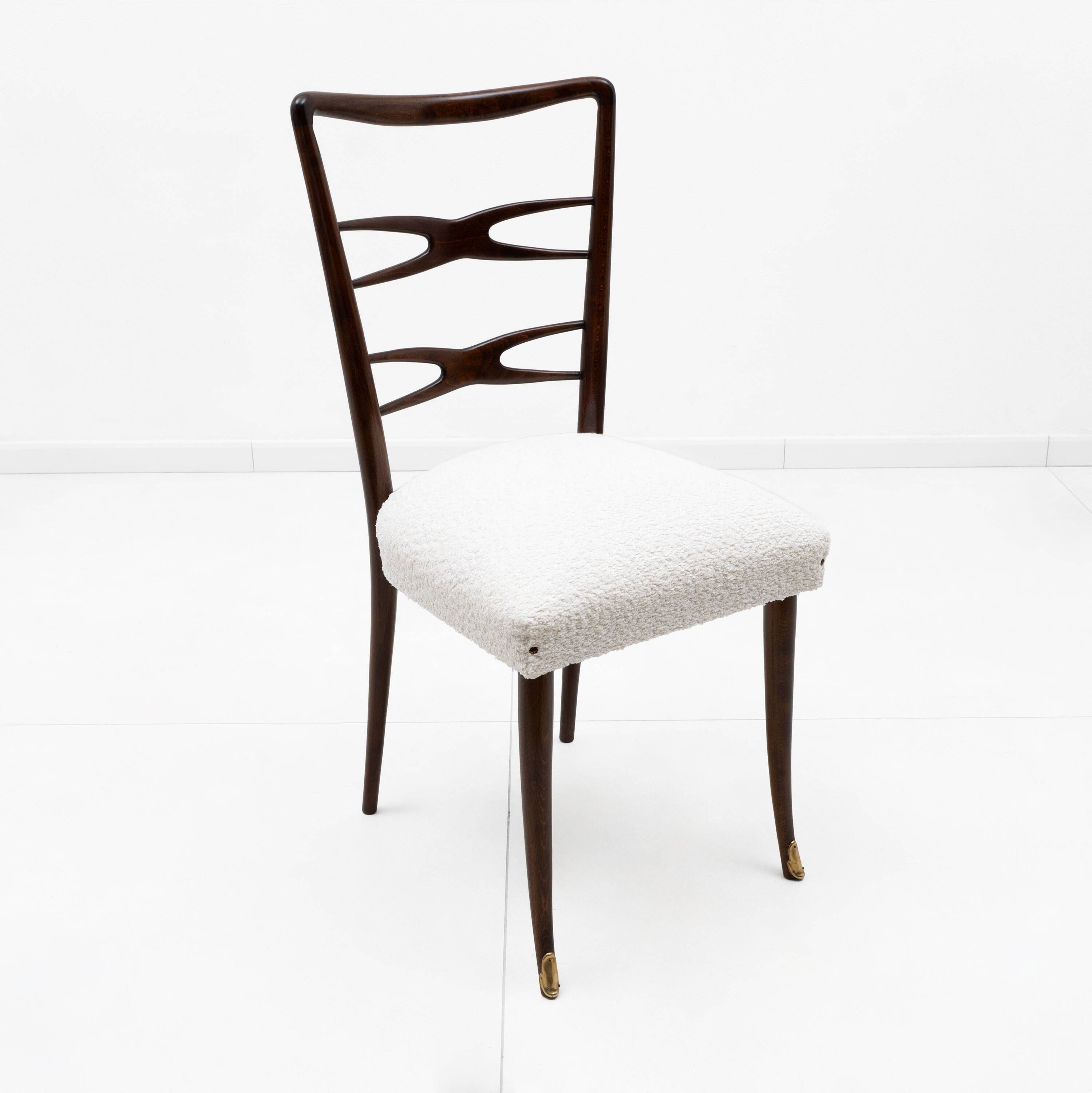 Attributed to Guglielmo Ulrich Mid-Century Dinning Chairs,1940s,Set of four