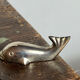 Whale-shaped stainless steel knife holder